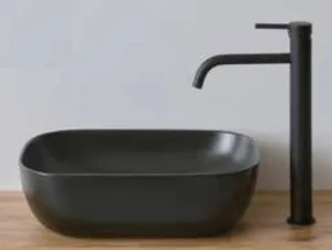 כיור מונח 45.5X32 ס"מ ארתור שחור מט ARTHUR סניטק