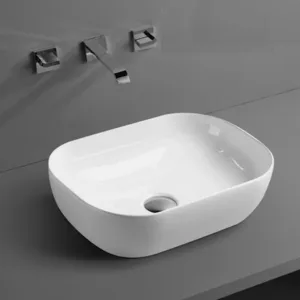 כיור מונח 45.5X32 ס"מ ארתור לבן מט ARTHUR סניטק