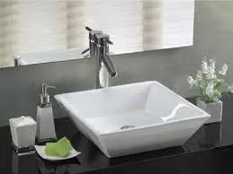 כיור מונח 41.5X41.5 ס"מ ריקי לבן מבריק RIKI סניטק