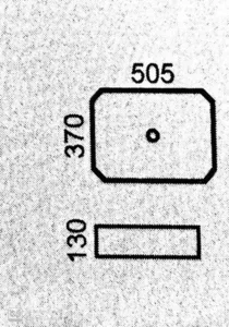כיור מונח 50.5X37 ס"מ מנדי MANDY סניטק