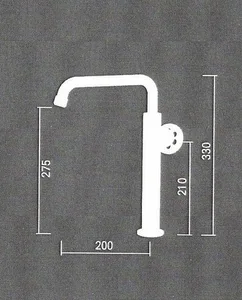 ברז מיקסר ברונזה סדרת שיבר SH0703BR סניטק
