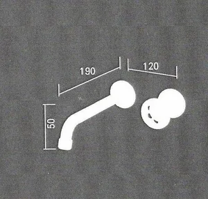 ברז קיר כרום סדרת שיבר SH0708CH סניטק