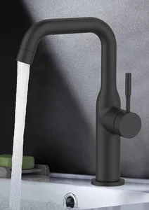 ברז לכיור רחצה פיה מסתובבת ניקל מוברש PL701N סניטק