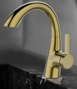 ברז לכיור רחצה פיה מסתובבת שחור מט WR0721K סניטק