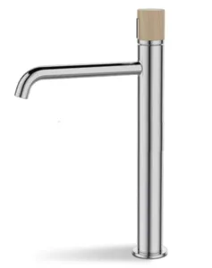 ברז מיקסר גבוה כרום עם ידית מעץ PL0634CH סניטק