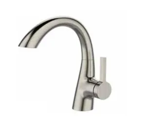 ברז לכיור רחצה פיה מסתובבת ניקל מוברש WR0721N סניטק