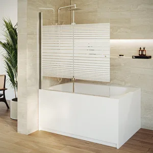 אמבטיון דלת הרמוניקה אלפים 120 ס"מ ניקל כרום DorRaphael