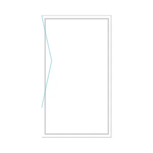 אמבטיון דלת הרמוניקה אלפים 120 ס"מ ניקל כרום DorRaphael