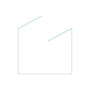 מקלחון חזית 2 דלתות על ציר זכוכית אפורה קווינזי 90-120 ס"מ שחור מט DorRaphael