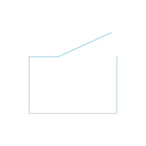 מקלחון פינתי דלת ודופן קבועה + דופן קבועה זכוכית אפורה אלברט 70-145 ס"מ שחור מט DorRaphael