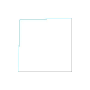 מקלחון הזזה פינתי 2 דפנות קבועות + 2 דלתות וושינגטון 66-89 ס"מ ניקל כרום DorRaphael