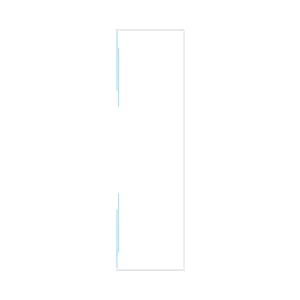 מקלחון חזית 2 דפנות קבועות + 2 דלתות הזזה אוונס 165-180 ס"מ ניקל כרום DorRaphael