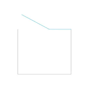 מקלחון חזית דופן קבועה + דלת על ציר זכוכית אפורה לוגן 92-145 ס"מ שחור מט DorRaphael