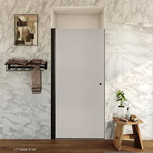 מקלחון חזית דלת על ציר מארטין 66-93 ס"מ שחור מט DorRaphael