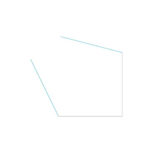 מקלחון פינתי 2 דלתות אדמס 66-68 ס"מ ניקל כרום DorRaphael