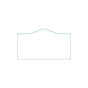 מקלחון חזית 2 דפנות קבועות + 2 דלתות על ציר אנדרסון 120-220 ס"מ ניקל כרום DorRaphael