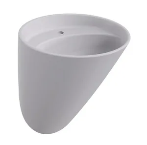 כיור רחצה חרס מונובלוק 53.5X46.5 ס"מ ונציה VENICE אפור מט DorRaphael