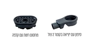 תעלת ניקוז VEGALINE ווז'אליין 80 ס"מ ברונזה DorRaphael