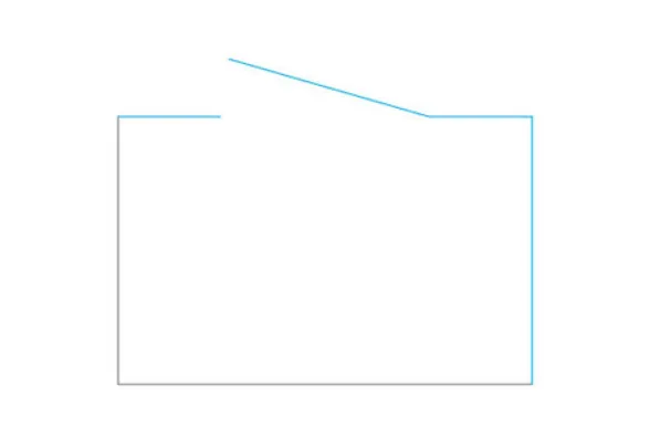 מקלחון פינתי 2 דפנות קבועות ודלת דופן קבועה לואיס זכוכית גלינה 76-220 סמ ניקל כרום - דור רפאל