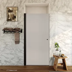 מקלחון חזית דלת על ציר מארטין זכוכית גלינה 66-69 סמ 76-79 סמ 80-83 סמ 86-89 סמ 90-93 סמ שחור מט - דור רפאל