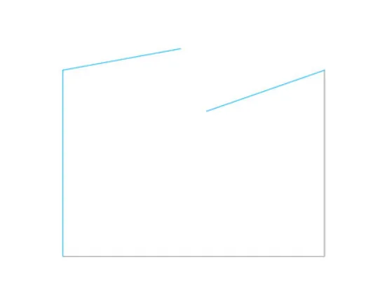 מקלחון פינתי 2 דלתות דופן צד קבועה באקר זכוכית גלינה 96-142.5 סמ ניקל כרום - דור רפאל