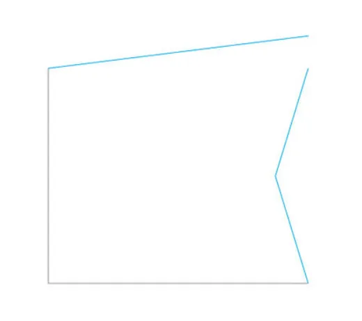 מקלחון פינתי דלת על ציר  דלת הרמוניקה קופר זכוכית גלינה 66-98 סמ ניקל כרום - דור רפאל