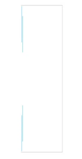 מקלחון חזית דופן קבועה ודלת אוונס זכוכית גלינה 100-105 סמ  105-110 סמ  110-115 סמ  115-120 סמ ניקל כרום - דור רפאל