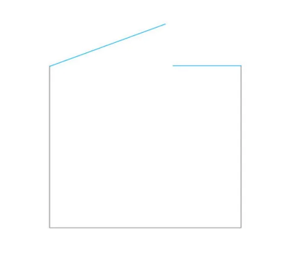 מקלחון חזית דופן קבועה  דלת על ציר ראסל זכוכית גלינה 96-130 סמ שחור מט - דור רפאל