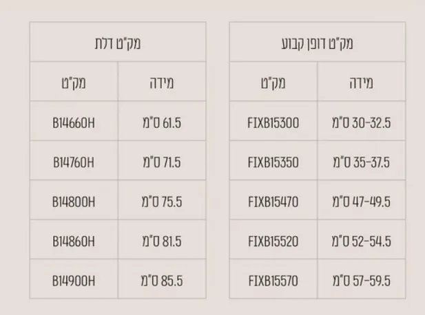 מקלחון חזית דופן קבועה דלת על ציר לוגן זכוכית גלינה 91.5-153 סמ ניקל כרום - דור רפאל
