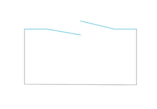 מקלחון פינתי 2 דפנות קבועות ו2 דלתות  דופן צד קבועה ספילר זכוכית גלינה 65-260 סמ ניקל כרום - דור רפאל