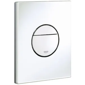 לחצן הדחה אנכי דו כמותי לבן אלפין GROHE - גרואה 38765SH0 GROHE גרואה