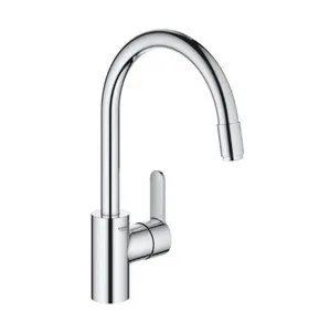 ברז פרח למטבח פיה נשלפת יורוסטייל EUROSTYLE כרום GROHE - גרואה 31126004 GROHE גרואה