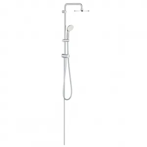 מערכת מקלחת הכוללת צינור מזלף מאחז וראש מקלחת 200 מ"מ כרום GROHE - גרואה 27389002 GROHE גרואה