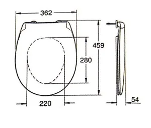 מושב אסלה דגם BAU טריקה שקטה לבן מבריק GROHE - גרואה GR39493000 GROHE גרואה