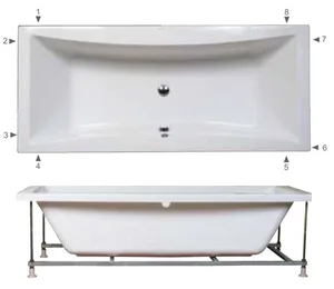 אמבטיה יוקרתית 180/80 ס"מ דגם MTI72