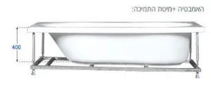 אמבטיה יוקרתית 170/75 ס"מ דגם MTI84