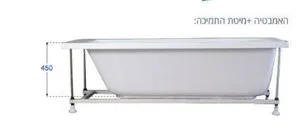 אמבטיה יוקרתית 170/75 ס"מ דגם MTI63