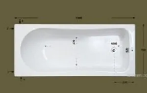 אמבטיה יוקרתית 150/70 ס"מ דגם MTI91