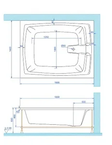 ג'קוזי יוקרתי 180/140 ס"מ דגם MTI21