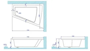 ג'קוזי יוקרתי 170/130 ס"מ דגם MTI29