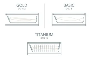 ג'קוזי יוקרתי 164 ס"מ דגם MTI66