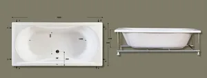 ג'קוזי יוקרתי 185/95 ס"מ דגם MTI23