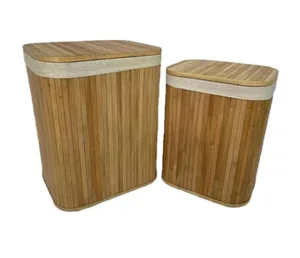 סט שני סלי כביסה במבוק בשני גדלים HD23069 מלדן