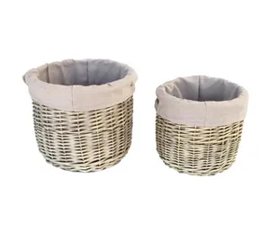 סט שני סלסלאות קש עגולות בשני גדלים TA240308 מלדן