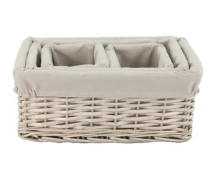 סט 4 סלסלות קש מעוצבות בשלושה גדלים TA240115 מלדן