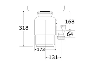 טוחן אשפה 0.55 כוח סוס ISE דגם 56 החדש והחזק יותר !!!