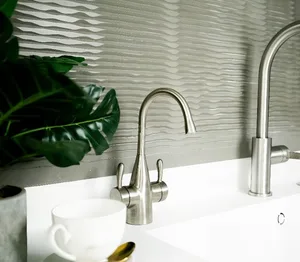 ברז מערכת מים חם קר ומטוהר נירוסטה 45386AU ISE