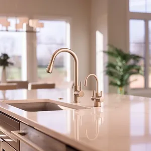 ברז מים חמים קרים ומטוהרים + ברז סודה ברונזה מוברש 45394AK ISE