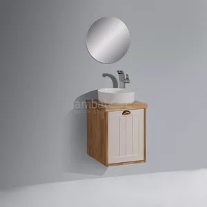 ארון אמבטיה 50/40 תלוי סנטוריני פסים