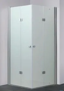 מקלחון פינתי הרמוניקה PLATINUM - פרופיל ניקל מבריק מידות מיוחדות